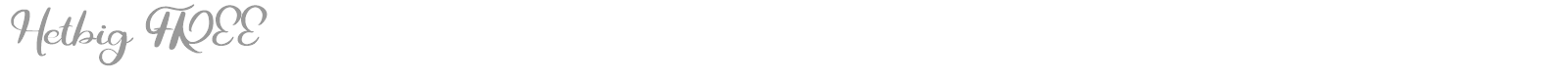 Hetbig font preview